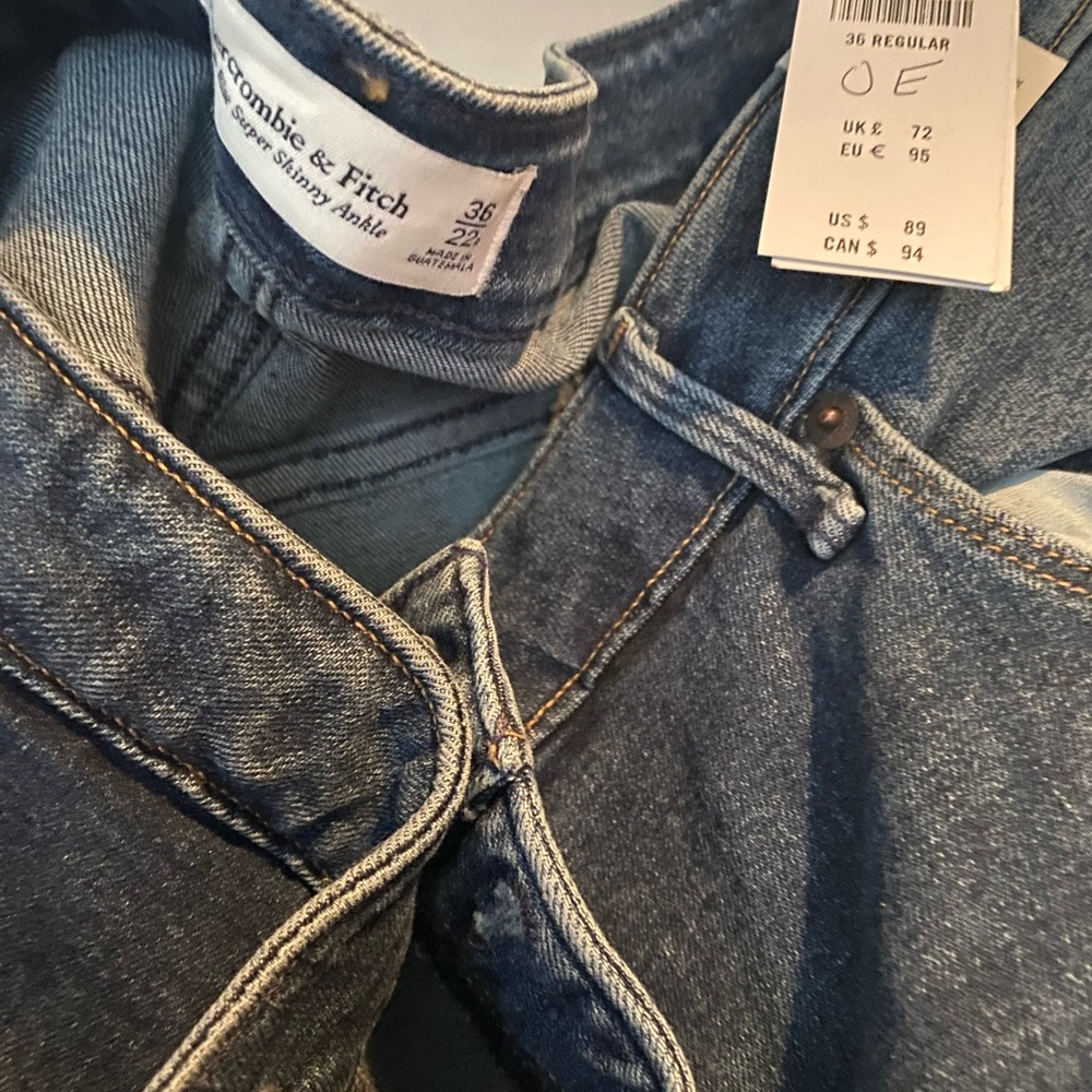 Denim skinny jeans